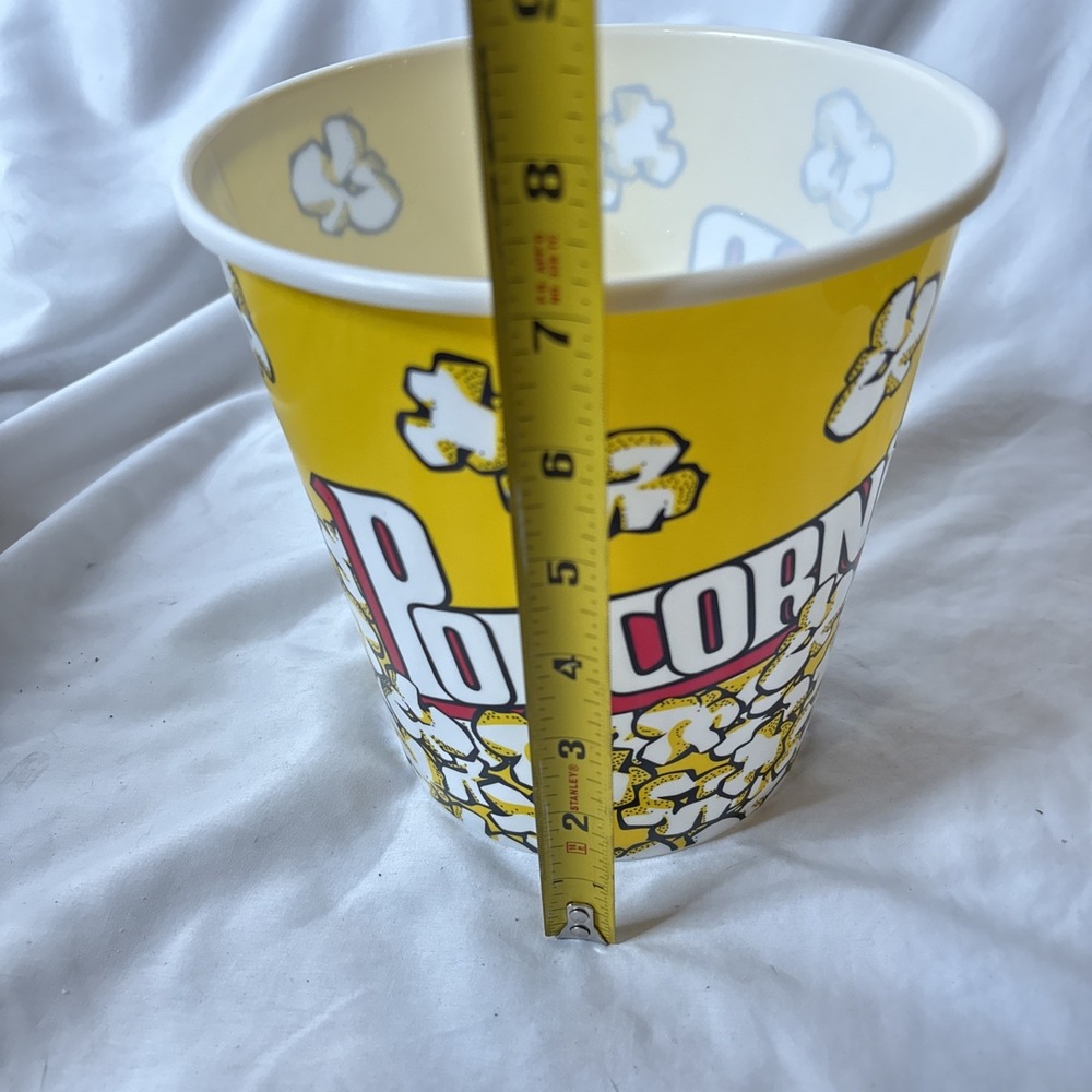 Popcorn Buckets Container Bowl Thick Plastic Reusable 4-Pack‎ Movie Snack - Picture 6 of 6
